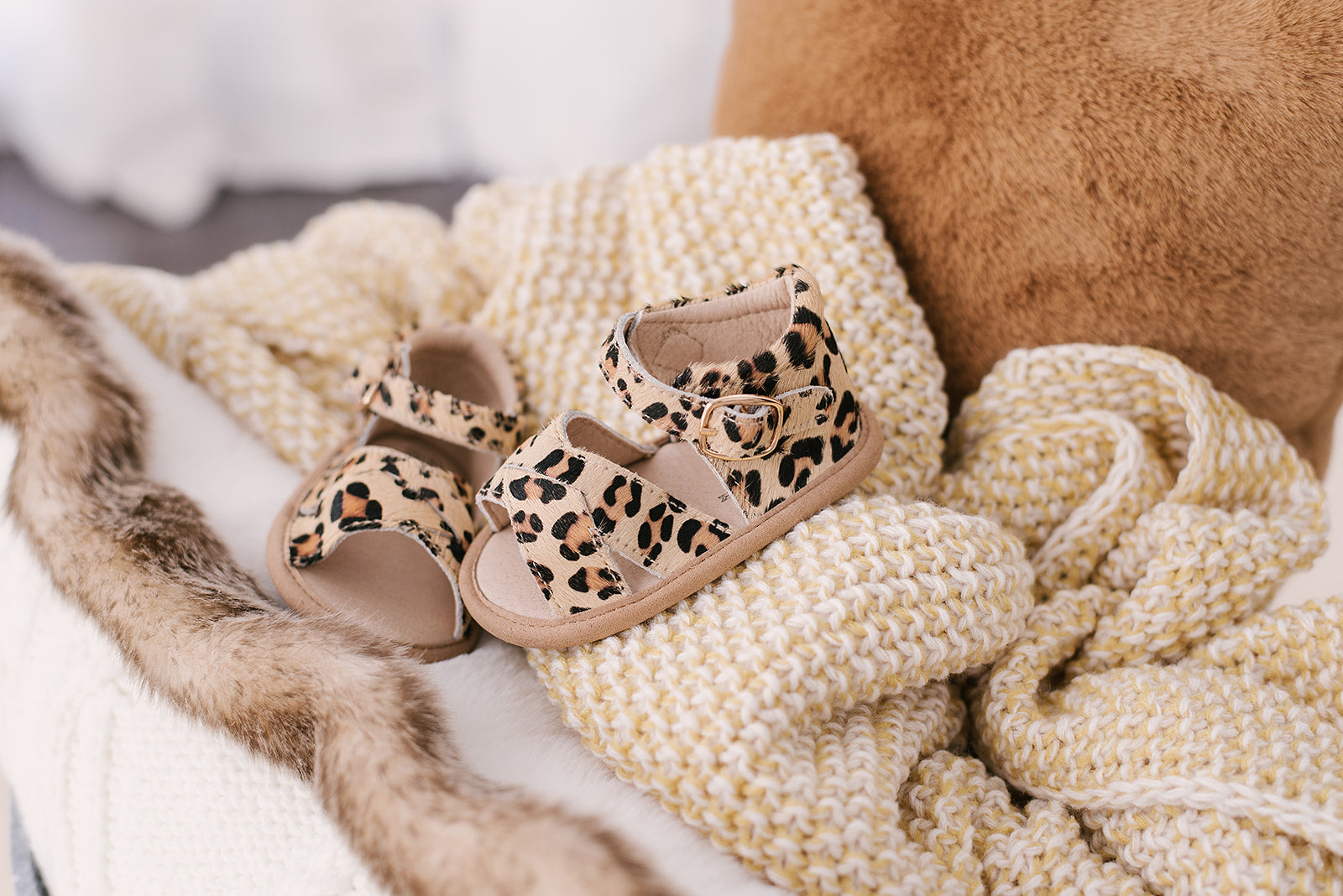 Baby leopard fashion sandals