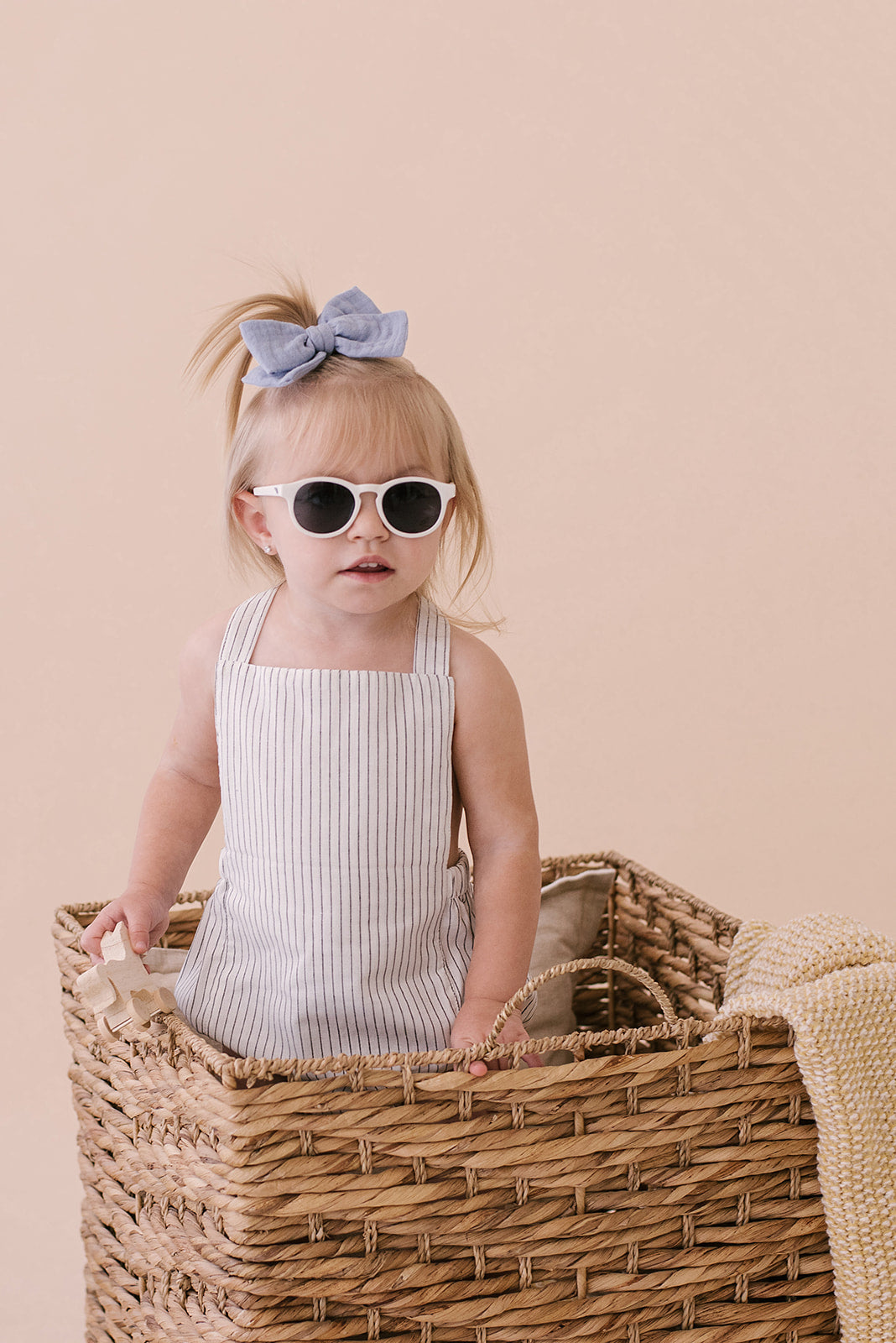 Black & White Striped Halter Romper - Babe Basics