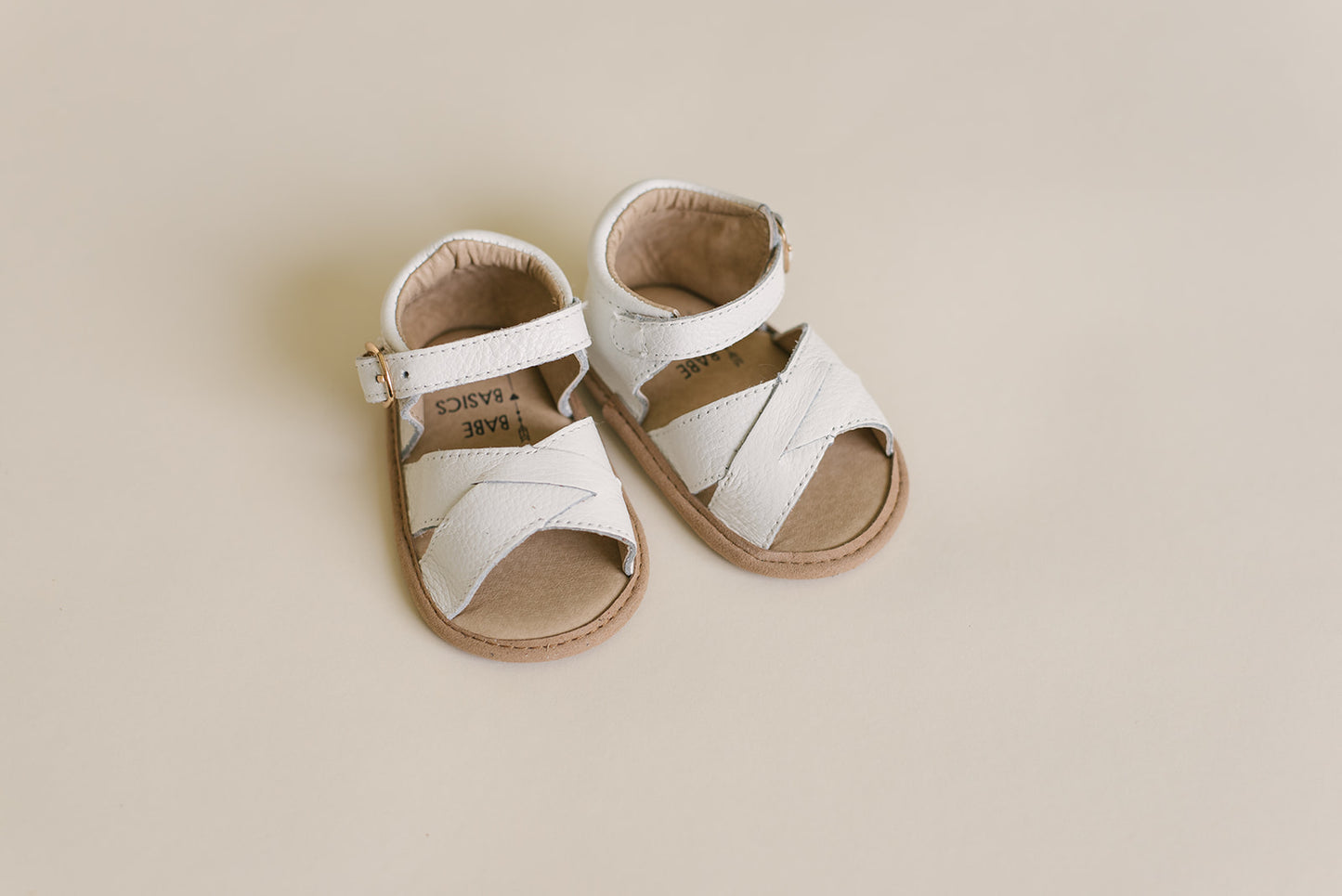 White Leather Sandals - Babe Basics