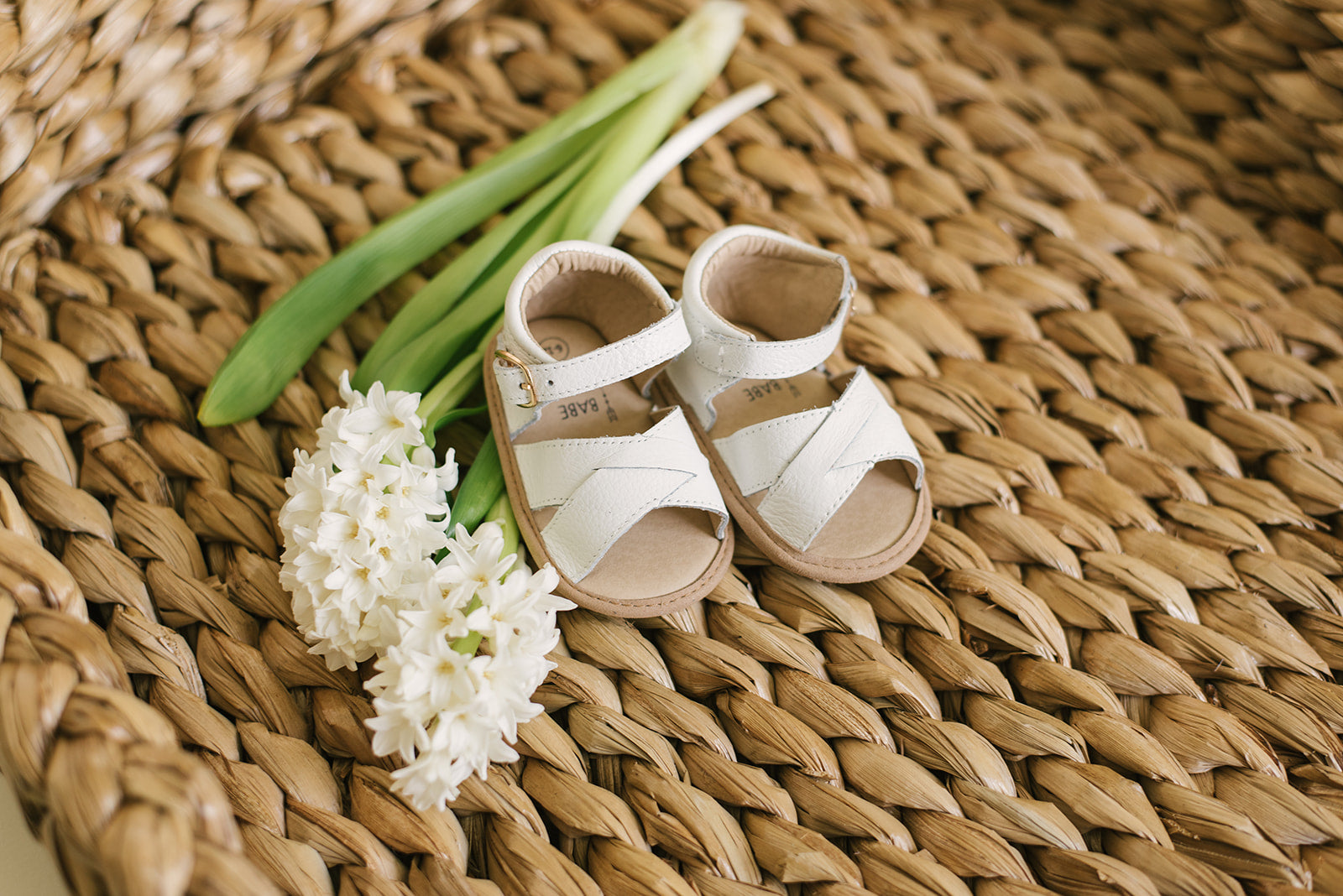 White Leather Sandals - Babe Basics