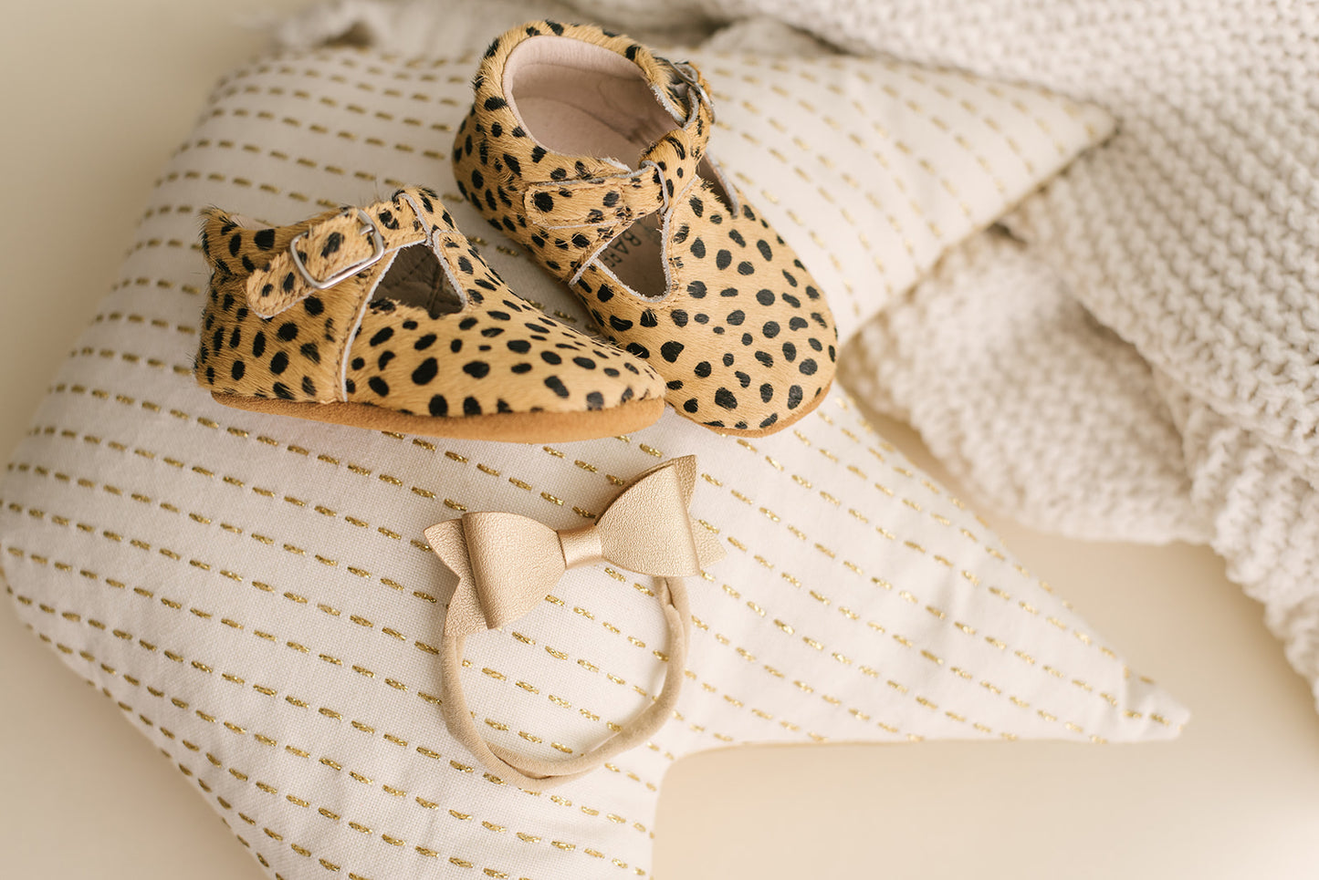 Soft-Sole Leather Mary Jane Moccasins - LEOPARD - Babe Basics