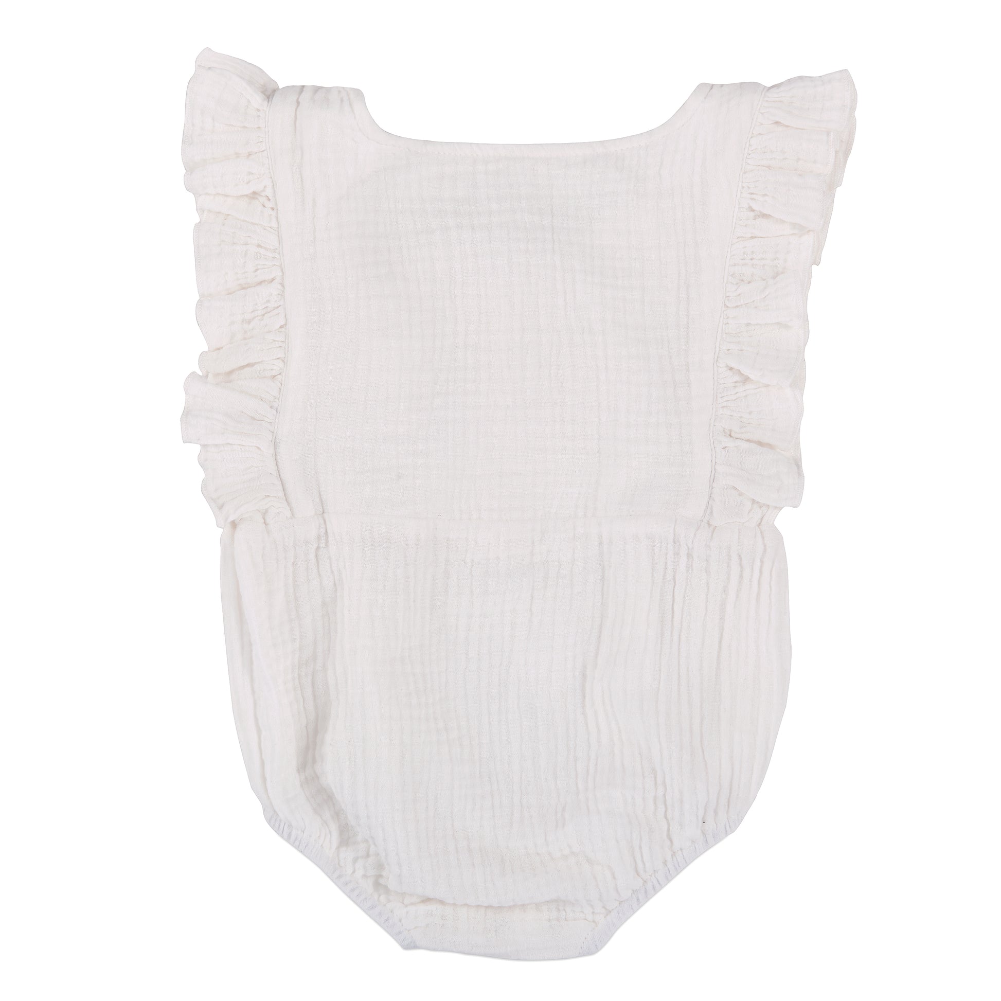 Organic White Summer Romper - Babe Basics