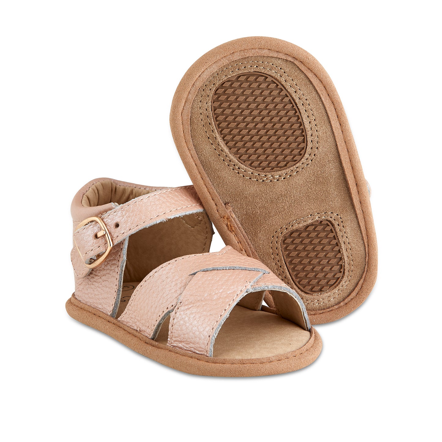 Blush Leather Sandals - Babe Basics